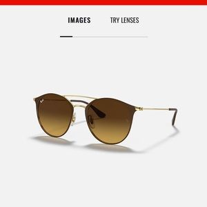 Ray-Ban Unisex Aviator Sunglasses RB-3546 brown/gold
